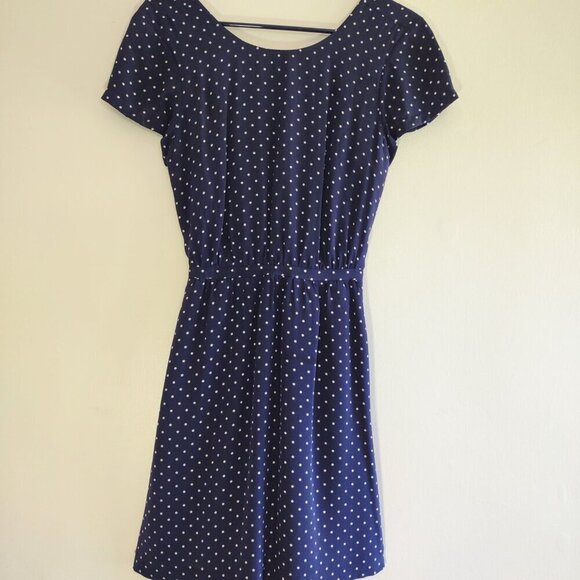 Madewell Silk Mini Dress CrissCross Cut Out Back Cap Sleeve  Fun & Flirty Size 2 - Picture 2 of 7